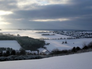 Winter landscape around my village on December 18, 2010